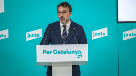 Josep Rius en roda de premsa aquest dilluns