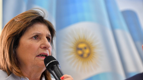 La excandidata Patricia Bullrich, durante una rueda de prensa en Buenos Aires, a 1 de diciembre de 2023.