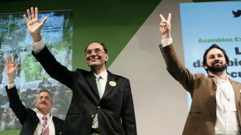 José Antonio Ortega Lara, Alejo Vidal-Quadras y Santiago Abascal en una imagen de archivo. EFE