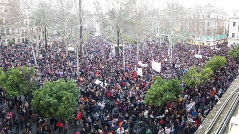 Manifestación en Sevilla. | D.C