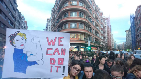 Imagen de la manifestación de Bilbao. | D.A.