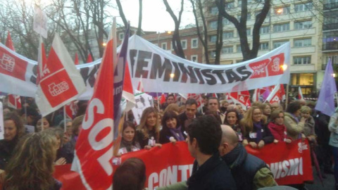 Imagen de la mabnifestación en Madrid. | F.G.