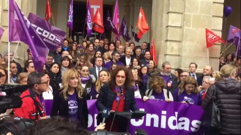 ConcentraciÃ³n de mujeres en Plaza Nueva, Sevilla