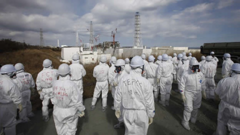 La planta nuclear de Fukushima durante los días del accidente (EFE).