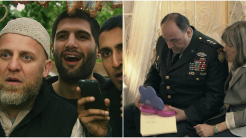 Imágenes de las películas 'Four Lions', y 'In the loop'.