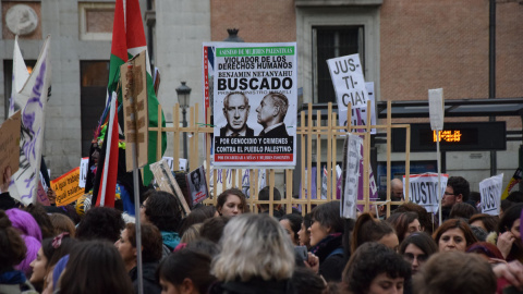 Manifestación feminista del 8M en Madrid. / MARÍA LOZANO