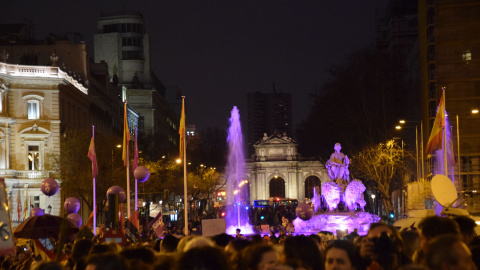 Manifestación feminista del 8M en Madrid. / MARÍA LOZANO