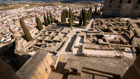 Vista aérea de la Alcazaba de Almería.