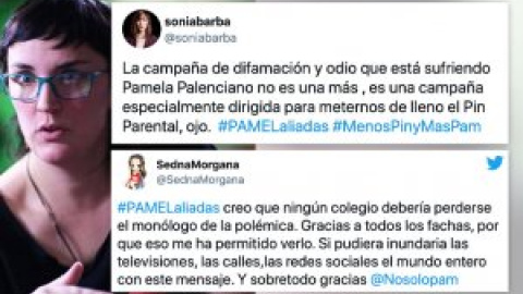 Solidaridad ante los ataques en las redes a Pamela Palenciano y los insultos de una diputada de Vox