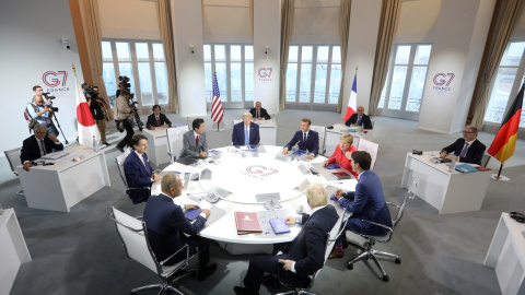 Pasada reunión de los líderes del G-7 en París. Markus Schreiber/Pool via REUTERS