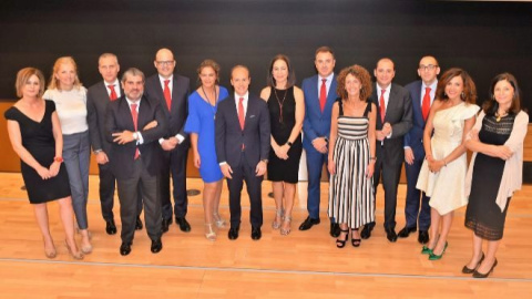 De izquierda a derecha: Beatriz Martínez (Canarias), Patricia Arias (País Vasco), Antonio Valldecabres (Valencia-Murcia), Luis Rodríguez de la Fuente (Andalucía), Jusiniano Cortés (Extremadura), Celia Torrebadella (Baleares), Rami Aboukhair