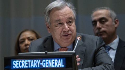 El secretario general de las Naciones Unidas, Antonio Guterres, el 15 de enero de 2019 en Nueva York | AFP