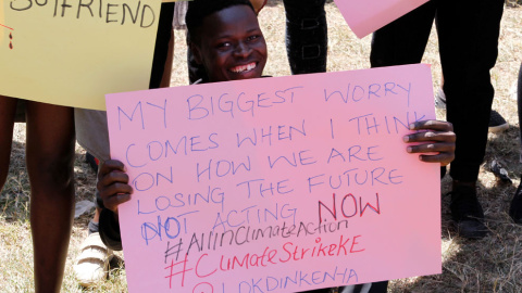 20-09-2019.- Protestas ecologistas en Nairobi, Kenia. REUTERS/Njeri Mwangi