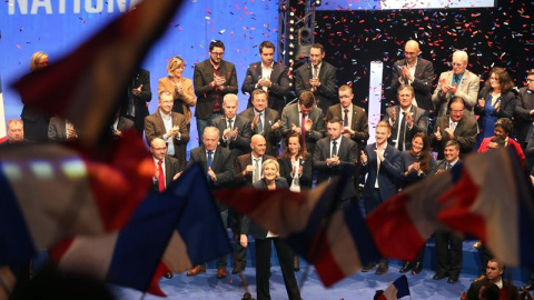 Marine Le Pen durante el Congreso Nacional del Frente Nacional.- EFE