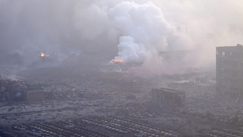 Vista general de la zona del incidente. REUTERS