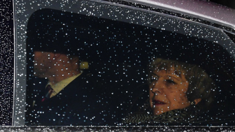 May llega al Parlamento británico este miércoles. REUTERS/Toby Melville