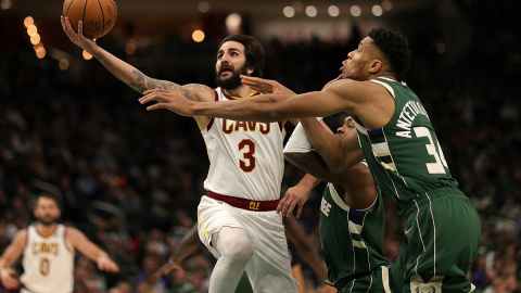 El jugador español de baloncesto Ricky Rubio durante un partido de la NBA.