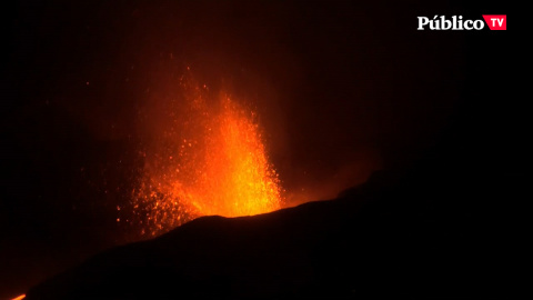 El volcán de La Palma arrasa ya 595 hectáreas