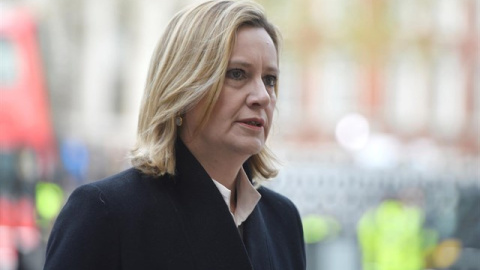 Amber Rudd, ministra del Interior de Reino Unido. REUTERS