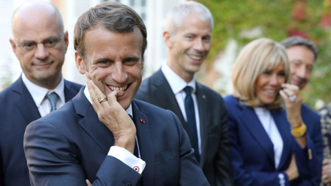 Macron, en un acto oficial. EFE/EPA/LUDOVIC MARIN