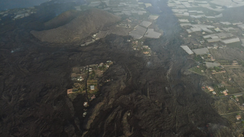 13/10/2021- .Nuevas imágenes del avance de la lava.