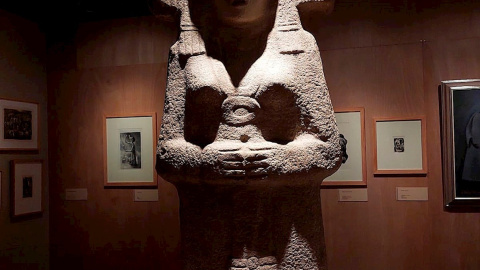 Escultura de 'La joven de Amajac' en el Museo de Antropología de la Ciudad de México (México).