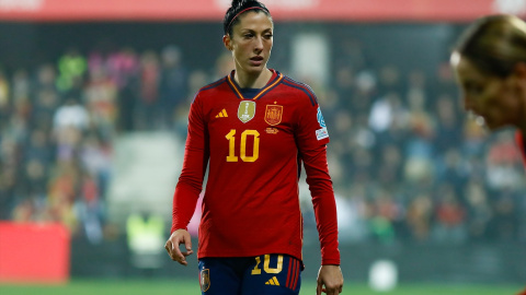 Imagen de archivo de la futbolista Jennifer Hermoso en su partido contra Italia en la Jenni Hermoso Women's Nations League.