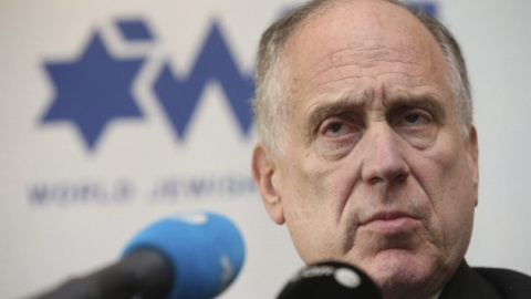 El presidente del Congreso Mundial Judío, Ronald S. Lauder, ofrece una rueda de prensa. EFE/Archivo