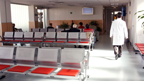 Sala de espera en un hospital.