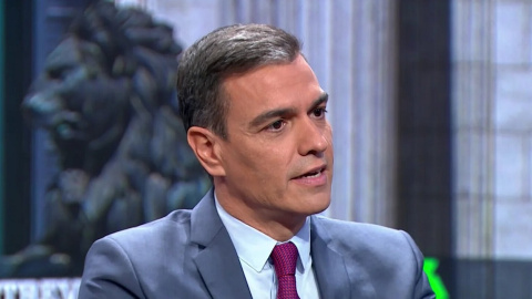 El presidente del Gobierno, Pedro Sánchez, durante su entrevista en La Sexta.