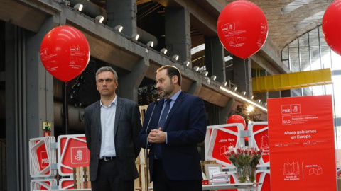 El secretario de Organización del PSOE, José Luis Ábalos, en la presentación de la Escuela de Gobierno. E.P.