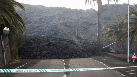 Avance de la lava en La Laguna este jueves 14 de octubre de 2021.