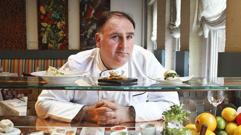 El cocinero José Andrés en su restaurante Minibar. AP