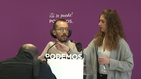 Pablo Echenique y Noelia Vera en rueda de prensa