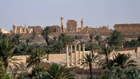 Una vista general de la ciudad antigua de Palmira, en Siria. AFP PHOTO