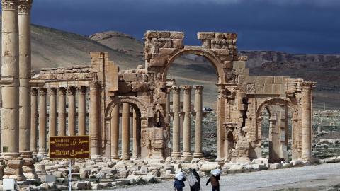 Una vista general de la ciudad antigua de Palmira, en Siria. AFP