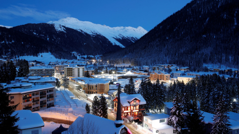 Vista general del centro de congresos de Davos (Suiza), donde tiene su sede el próximo Foro Económico Mundial. REUTERS / Arnd Wiegmann