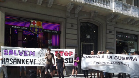 14/09/2019 - Protestas en tiendas del Barça contra Beko/ CATALUNYA DIARI