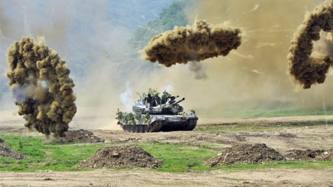 Maniobras de entrenamiento militar en Corea del Norte.- AFP