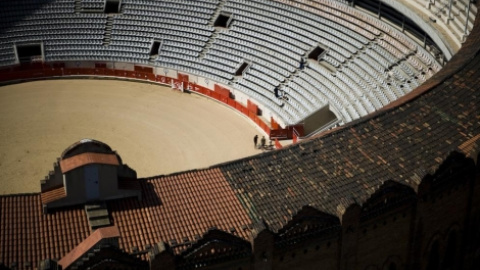 La Monumental de Barcelona vacía tras su cierre.- AFP