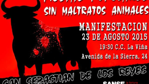 Cartel de la convocatoria.- Sanse Antitaurino