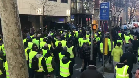 Barcelona acoge una nueva jornada de protestas de taxistas