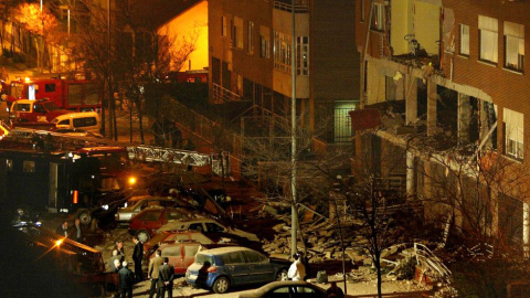 El piso de Leganés, destrozado tras inmolarse los terroristas del 11-M. REUTERS