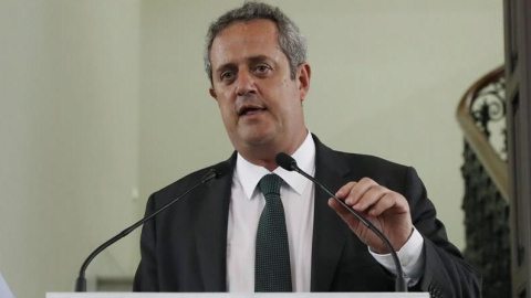 L'exconseller pres Joaquim Forn (PDeCAT) que ha anunciat aquest dimecres la seva decisió d'encapçalar una candidatura "integradora, solvent i transversal" per l'alcaldia de Barcelona. EFE/Sergio Barrenechea