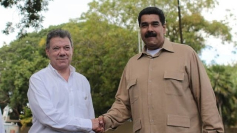 Manuel Santos y Nicolás Maduro./ EP