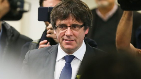 Carles Puigdemont en un acto celebrado en Bruselas. EFE/Archivo