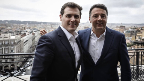 Albert Rivera con Mateo Renzi en Roma / Twitter de Albert Rivera