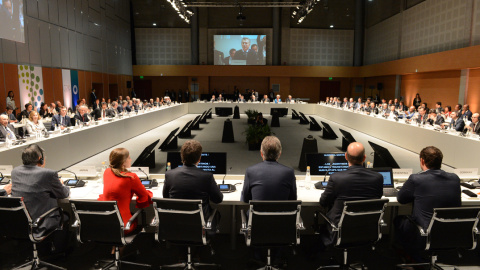 Reunión plenaria de los ministros de Economía y los gobernadores de los bancos centrales de los países del G-20 en Buenos Aires (Argentina). EFE