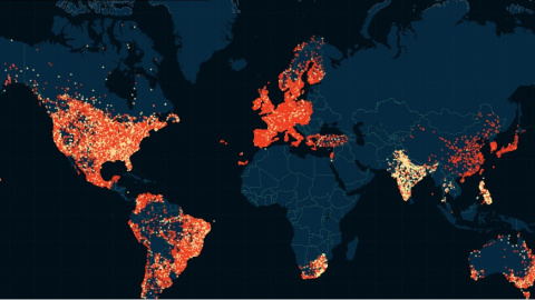 Mapa de los infieles, clientes de Ashley Madison