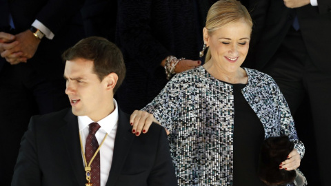 La presidenta de la Comunidad de Madrid, Cristina Cifuentes, y el presidente de Ciudadanos, Albert Rivera.EFE